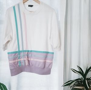Funky Vintage Pastel Colored Top